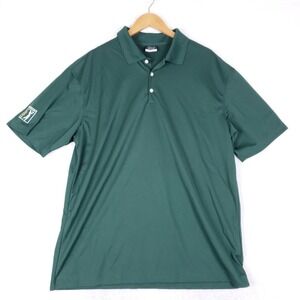 Nike Golf Polo Shirt Mens XL Dri-FIT Performance Dark Green Tournament Swoosh